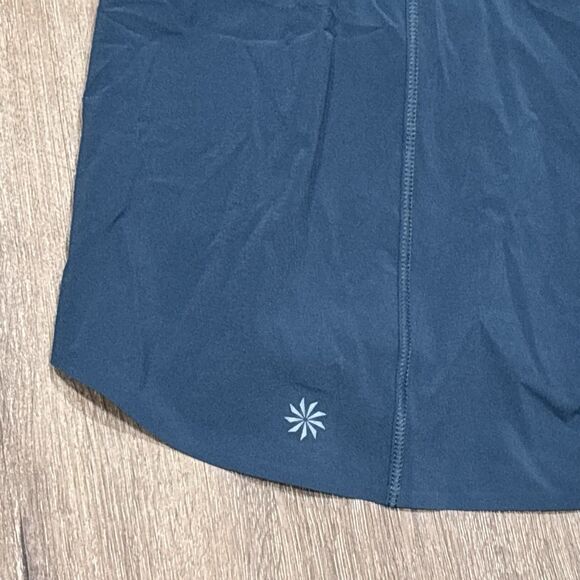 Athleta Run With It Skort Size 1X Blue Teal Stretch Lined Zip Pocket NEW - Picture 8 of 13